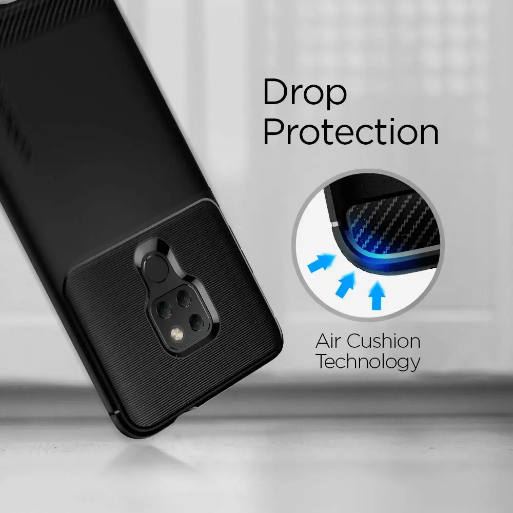 Spigen Чехол для Huawei Mate 20 / Pro 30 прочная броня матовые черные противоскользящие