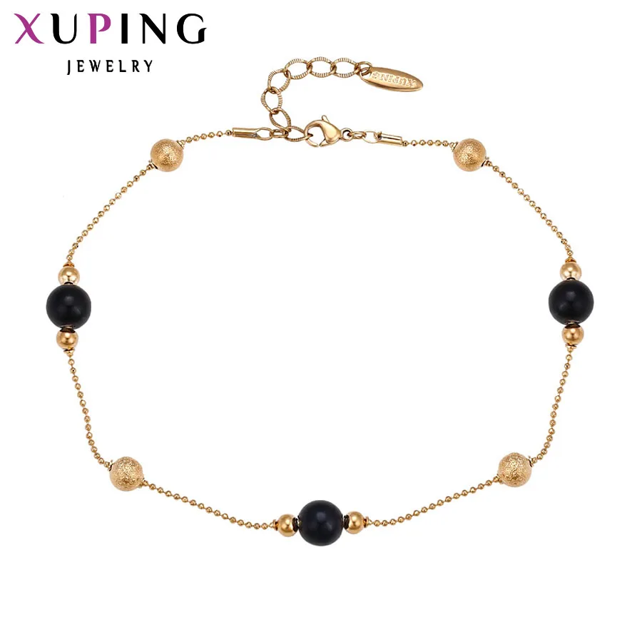 Xuping Модные Браслеты на ногу Новинка Золотого Цвета Покрытие Высокого Качества Роскошная Ювелирная Цепочка На Ногу Особый Подарок S12-73157.