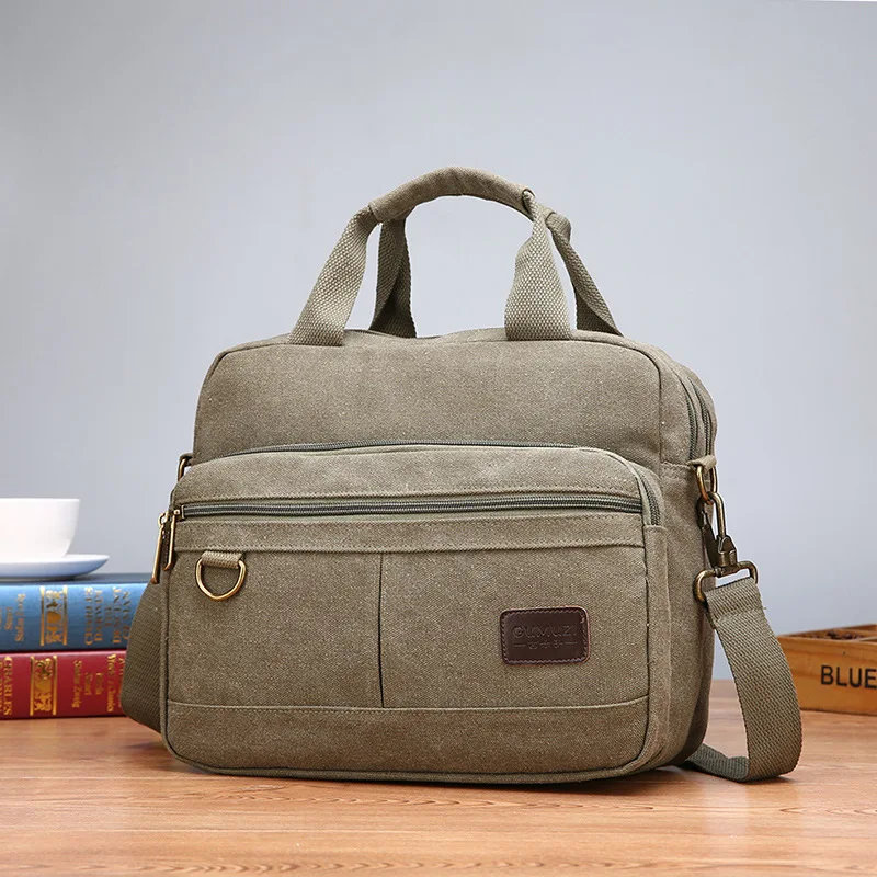 Classic Design Canvas Male Messenger Bag Casual vintage Shoulder Crossbody Bags High quality Women travel bags Multifunction |