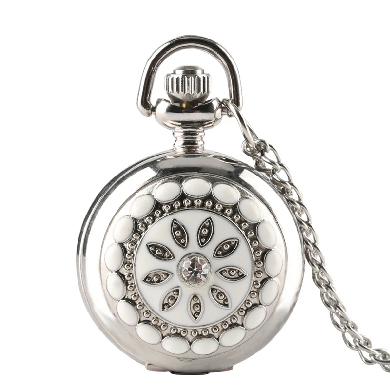 

Colorful Wind Up Mechanical Pocket Watch Luxury Crystal Quartz Nursing Watches Fob Chain Pendant for Women Ladies Gifts