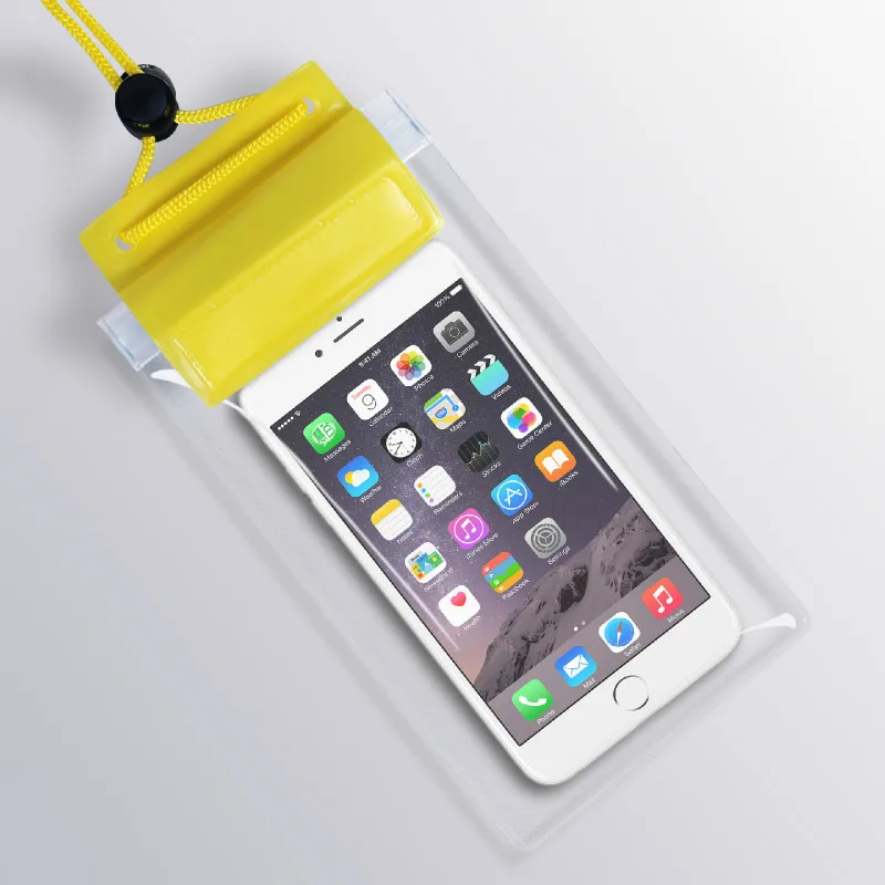 PVC Yellow Открытый Камуфляжный водонепроницаемый чехол для телефона универсальный подводный Портативный чехол для телефонов Универсальный iphone 6 6s 7 8X3,5-6 дюймов - Цвет: PVC Yellow