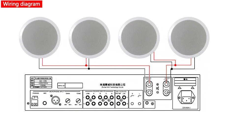 Oupushi Система домашнего кинотеатра hifi потолочные колонки 6,5 дюймов объемный звук колонки на крыше с Wi-Fi bluetooth усилитель