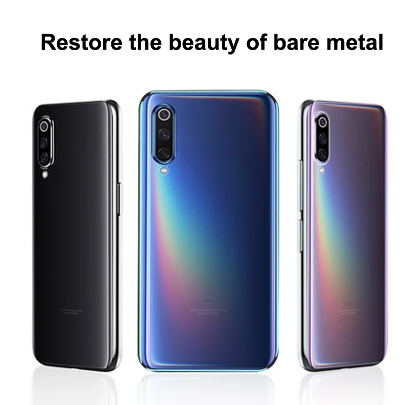 Оригинальный цветной чехол для xiaomi mi 9/ 9 se мягкий силиконовый с гальваническим