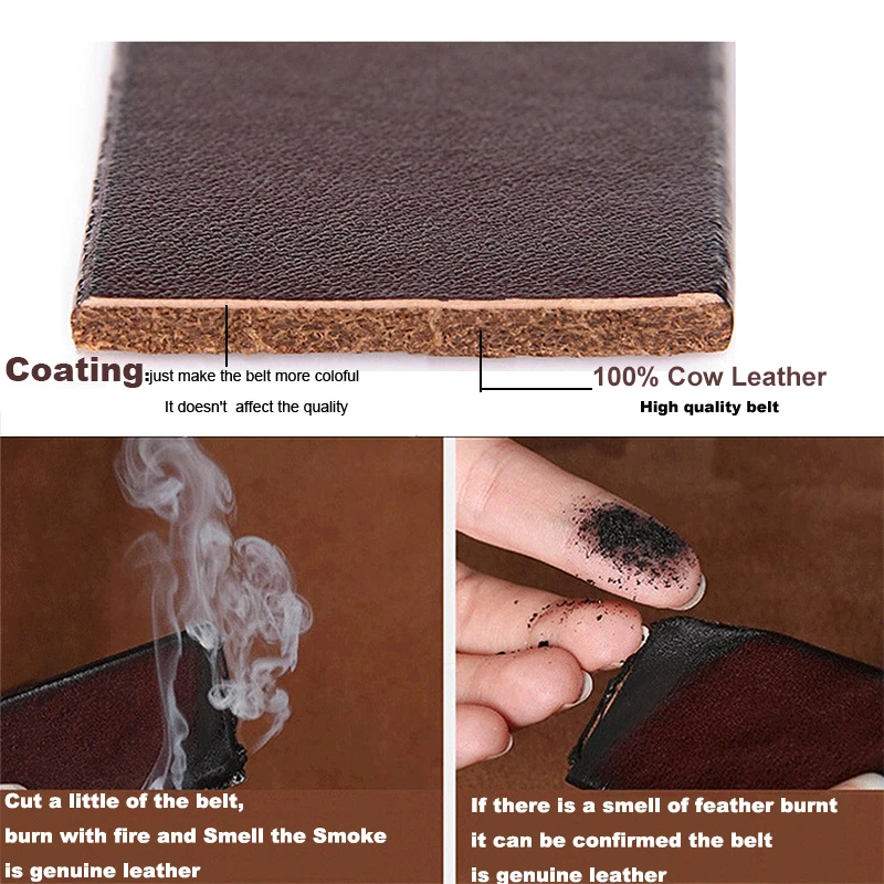 Ремень LFMB мужской из натуральной кожи кожаный пояс для брюк| |