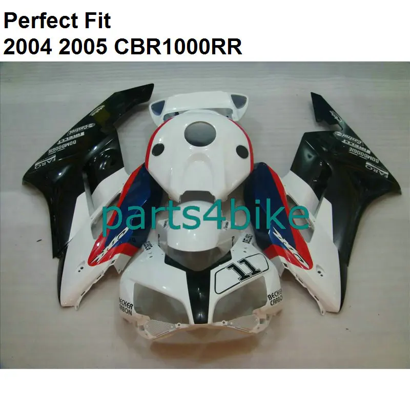 Классический белый черный Лидер продаж Обтекатели для Honda CBR 1000RR 04 05 комплект