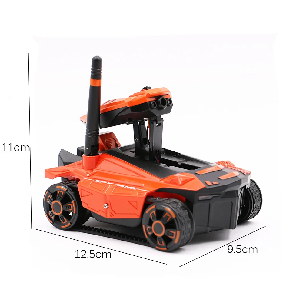 Радиоуправляемый шпионский танк с Wifi FPV 0.3MP камерой ATTOP YD-211 робот-телефон управляемый светодиодный автомобиль радиоуправляемый робот боевые танки приложение пульт дистанционного управления игрушка