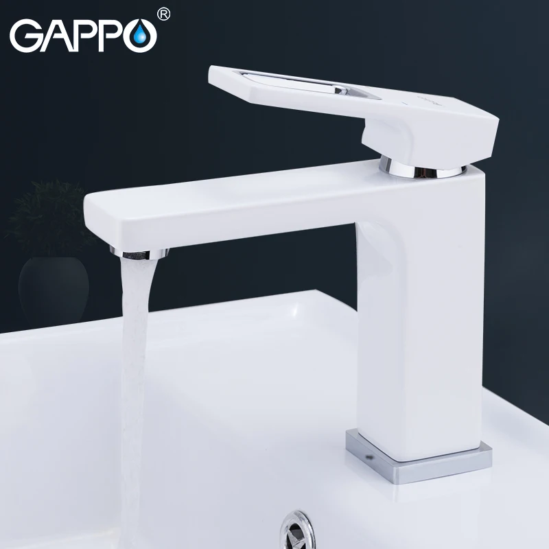 GAPPO смеситель для раковины латунный Смеситель ванной комнаты кран на бортике