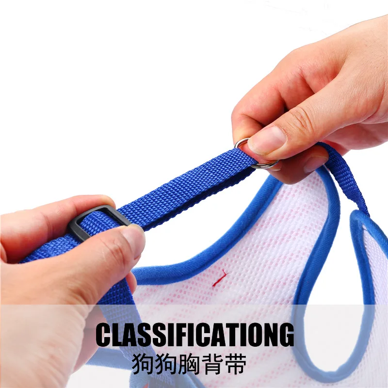 Vest type dog cowboy traction rope pet straps walking chain tidy chest summer goods |