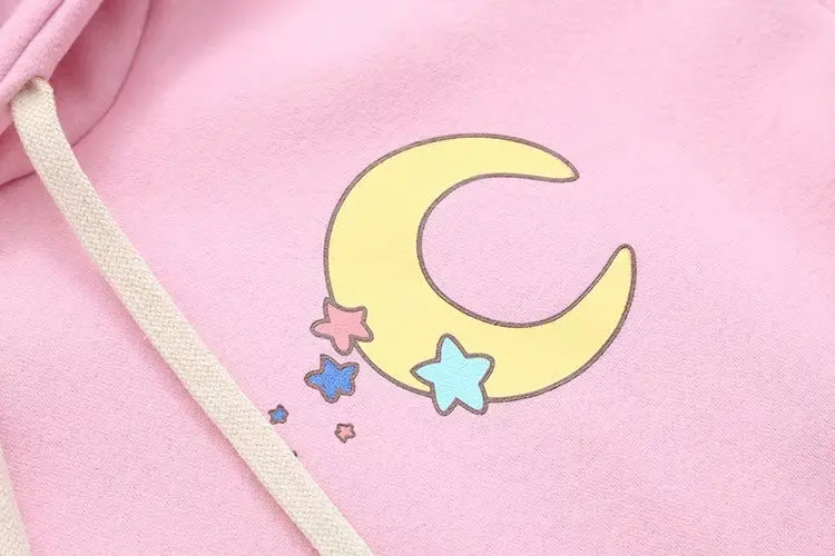 2018 Harajuku зимнее пальто для женщин Толстовка Kawaii корейский осень мода толстовка с