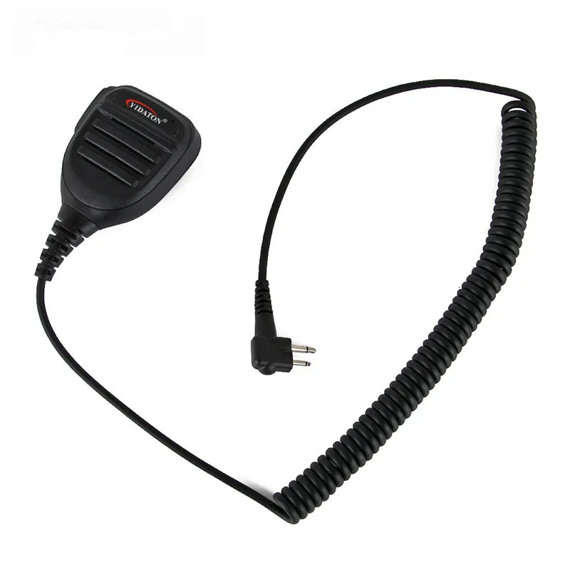 5pcs New M Plug Rainproof 2-Pin Shoulder Remote Speaker Mic-rophone PTT For Motorola Radio PMR446 PR400 Mag One BPR40 A8 EP450
