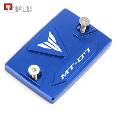 MT07 blue Аксессуары для мотоциклов CNC Передняя Тормозная жидкость Крышка Резервуара Крышка для Yamaha FZ1 FZ6 FZ8 FAZER MT07 tractracer - Цвет: MT07 blue