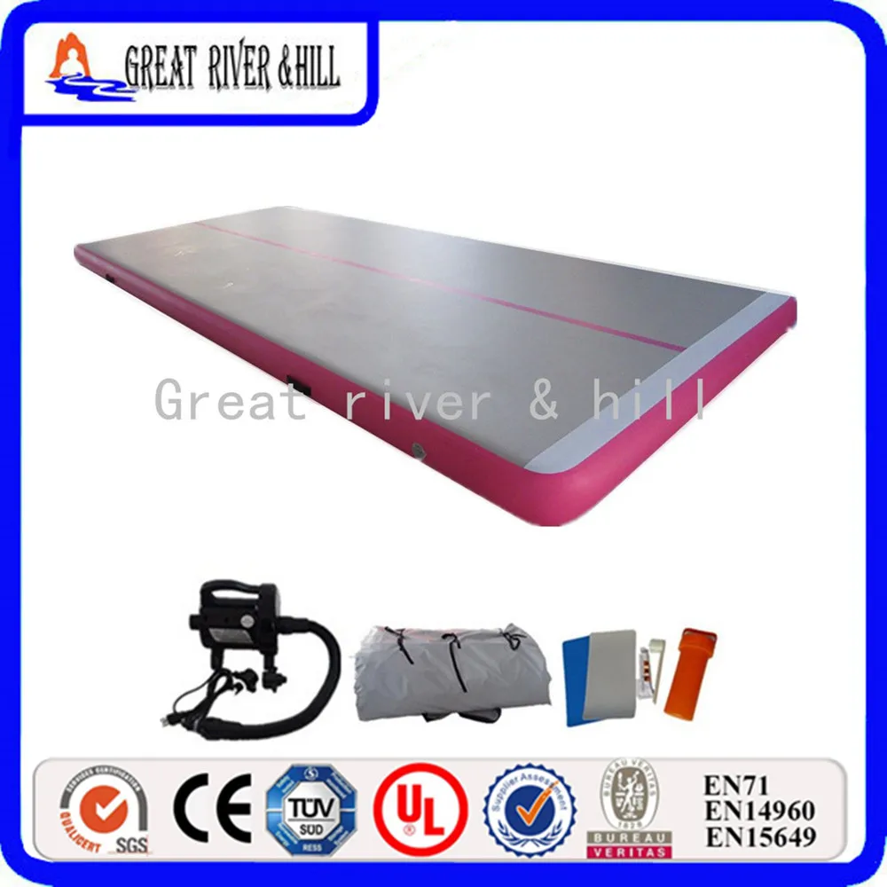 

!! 10m x1.8m x10cm kids gymnastics air track factory,inflatable air track for kids,inflatable gym tumbletrack