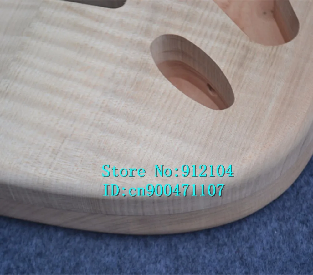 Без картины новый Одиночная волна электрогитара тело с тигром полосами клена