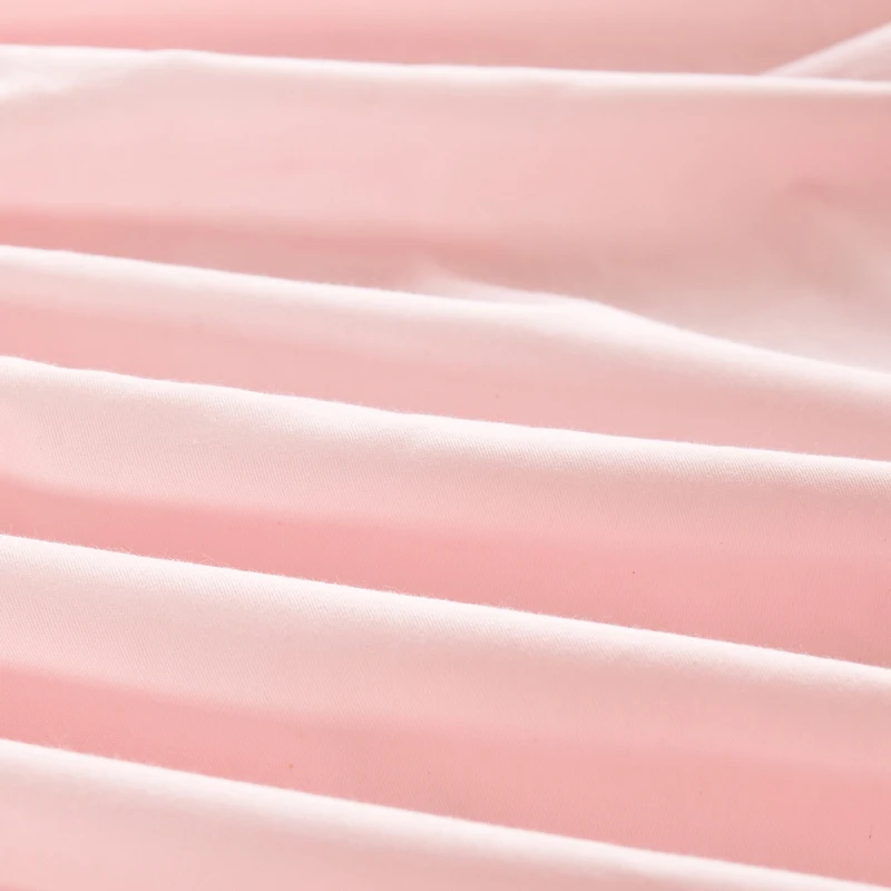 Pink100 % хлопок простыня наволочка для кровати Полный Размер Королева матраса