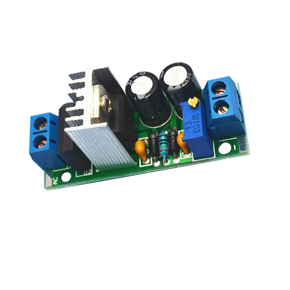 CNIKESIN DIY LM317 Регулируемый Модуль источник питания доска с выпрямителем ac/dc вход