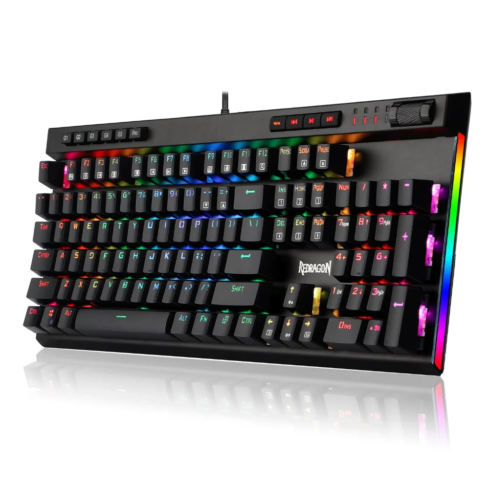 Игровая клавиатура Redragon K580 RGB светодиодный механическая с подсветкой 104 клавиш