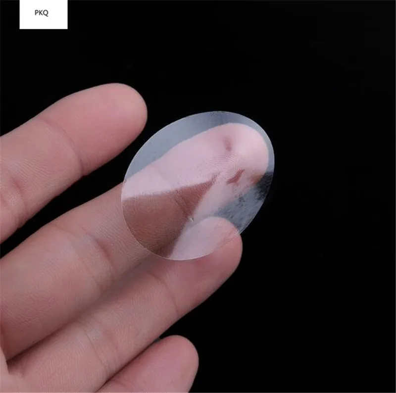 1000PCS 20X16/30X15/35X20/40X30mmBlank Oval PVC Special Seal Transparent Label Clear Color Sealing Paste Box Plastic Sticker