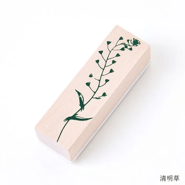 Винтажные растения eugene leaf Daisy Flower decoration штамп деревянные и резиновые штампы для скрапбукинга канцелярские товары DIY ремесло Стандартный штамп - Цвет: 19