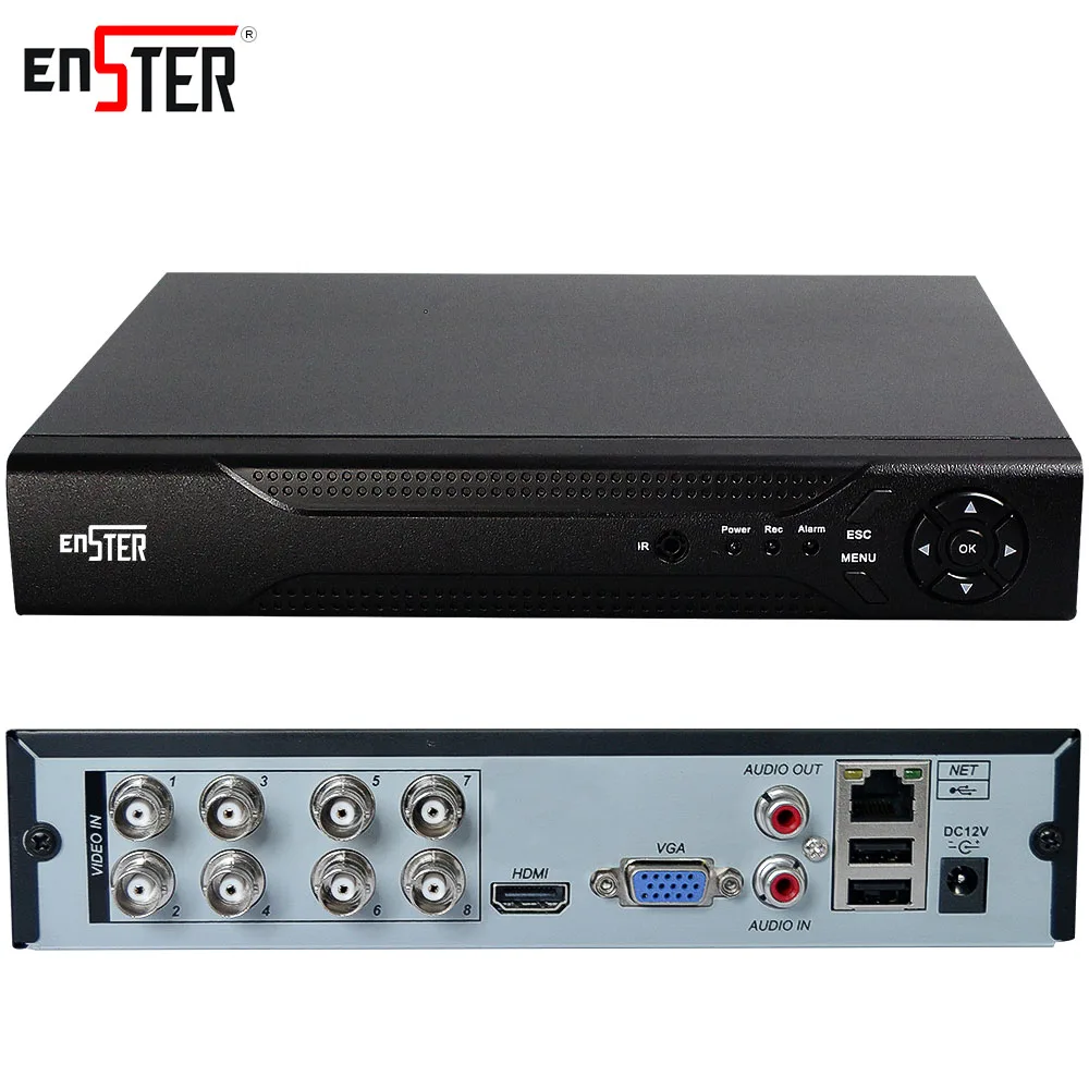 Видеорегистратор Enster AHD/N 4 канала 8 каналов 1080P NVR IP аналоговая камера|dvr 4ch|ahd hybridahd