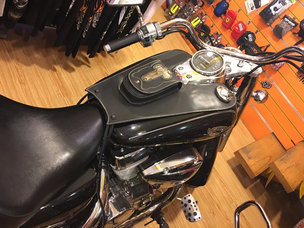 Чехол-накладка для Honda Shadow 750 04-11 C2 C4 RC50 кожаная сумка бензобака | Автомобили и