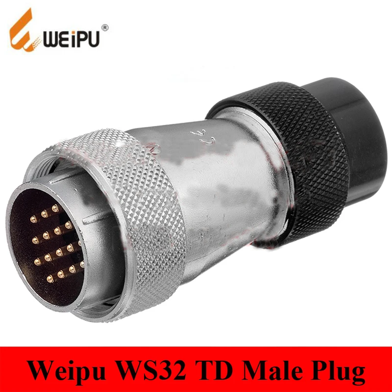Оригинальный разъем Weipu WS32 TD 4 6 8 10 10B 11 12 13 19 Pin мужской пластиковый шланг Кабельный