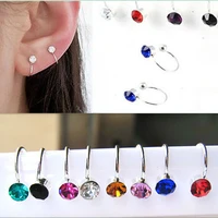 1pair women girl clip on u body crystal rhinestone earring stainless steel ear cuff stud ear jewelry gift %d1%83%d1%88%d0%bd%d0%be%d0%b9 %d0%b7%d0%b0%d0%b6%d0%b8%d0%bc