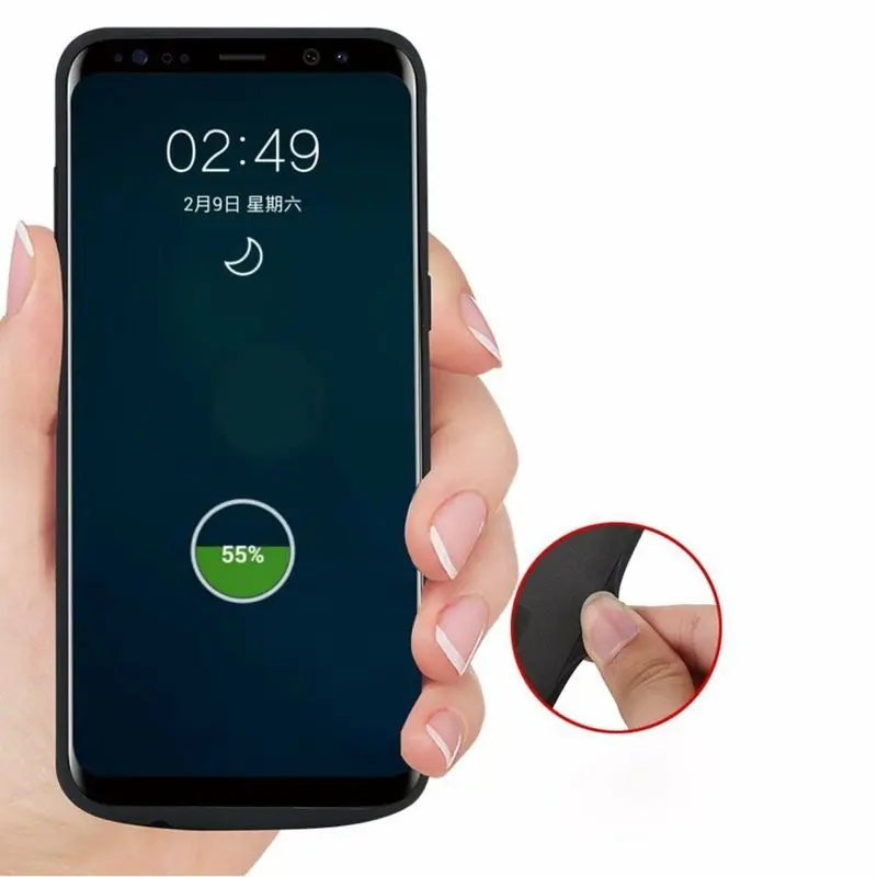 Чехол аккумулятор для Samsung Galaxy S8 5000 мАч|case for|case for samsungcase samsung galaxy |