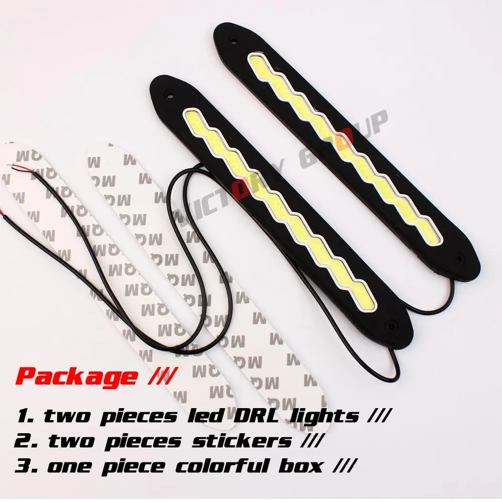 Flexible LED COB DRL Daytime Running Light Waterproof Universal led Kit Auto bar 12V 20w | Автомобили и мотоциклы