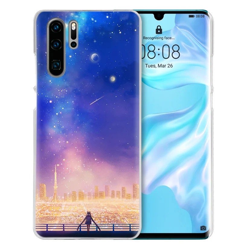 Чехол Sailor Moon Kawai для huawei P20 P30 P Smart Nova 4 3i P10 P9 P8 mate 10 20 lite Pro Mini, жесткий чехол для телефона из ПК, Новинка