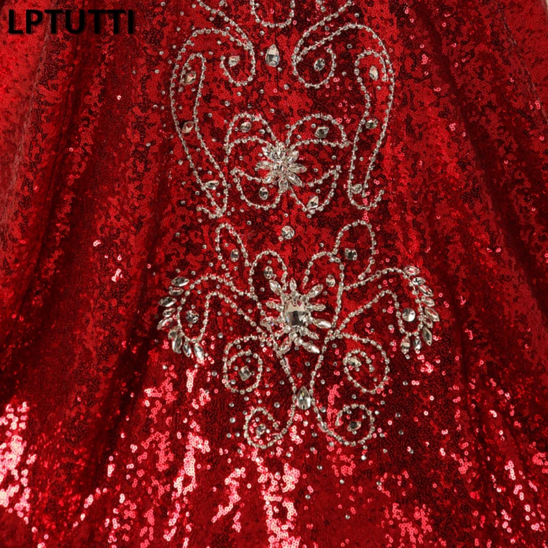 

LPTUTTI Crystal Beading New For Women Elegant Date Ceremony Party Prom Gown Formal Gala Events Luxury Long Evening Dresses