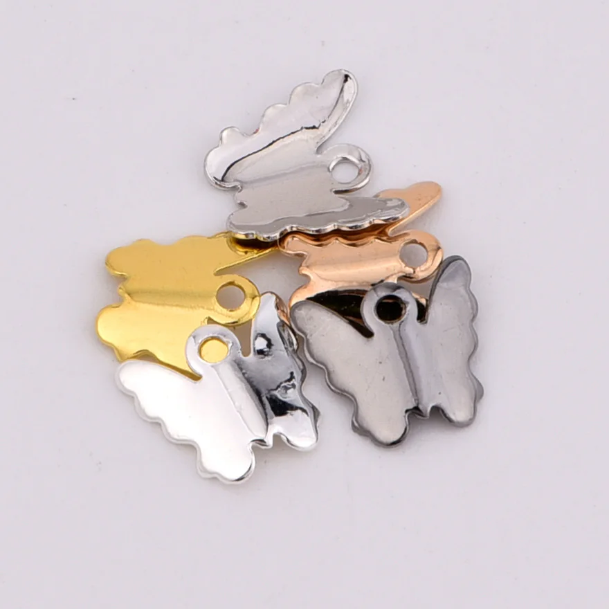 20pcs ZHU RU 8*7.5mm Fashion butterfly Flying cartoon pet Charm Pendant For Jewelry Making Fit Handmade DIY Necklace earring | Украшения и