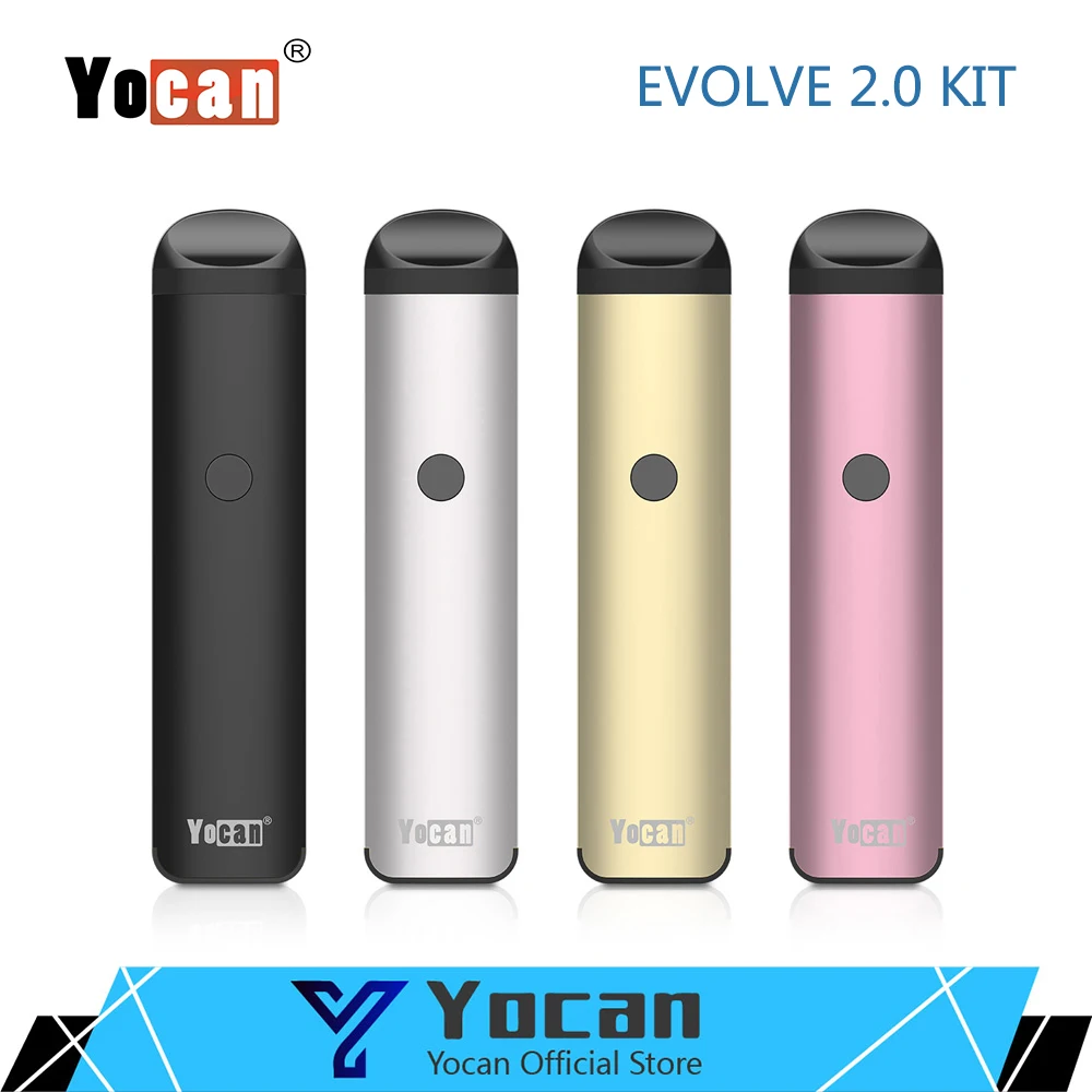 Оригинал Yocan Evolve 2 0 комплект стручок стартер испаритель 650 мАч встроенный