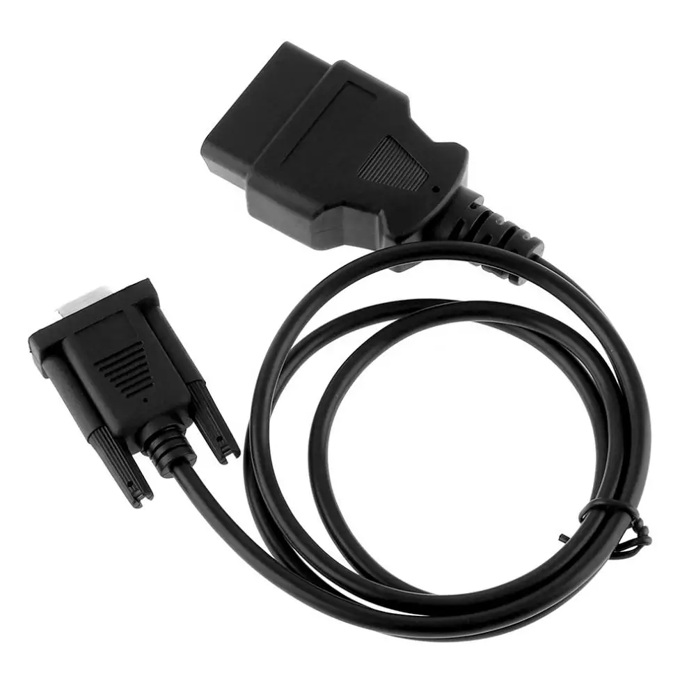 OBD II 16 контактный штекер для DB9 RS232 1 м автомобильный Удлинительный кабель