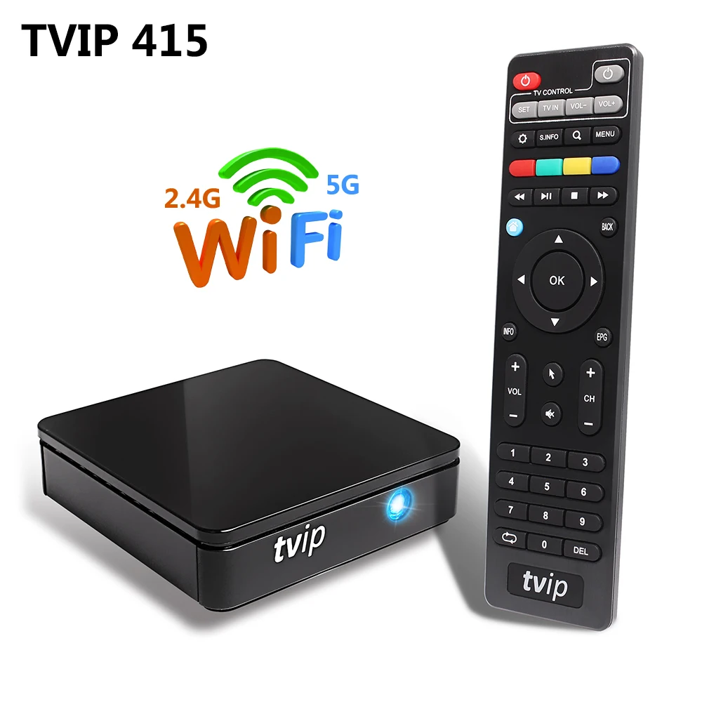 ТВ IP 415 Linux Smart tv Box Amlogic четырехъядерный 2,4G 5G двухдиапазонный WiFi Поддержка Stalker M3U IP tv Portal H.265 1080P HD телеприставка