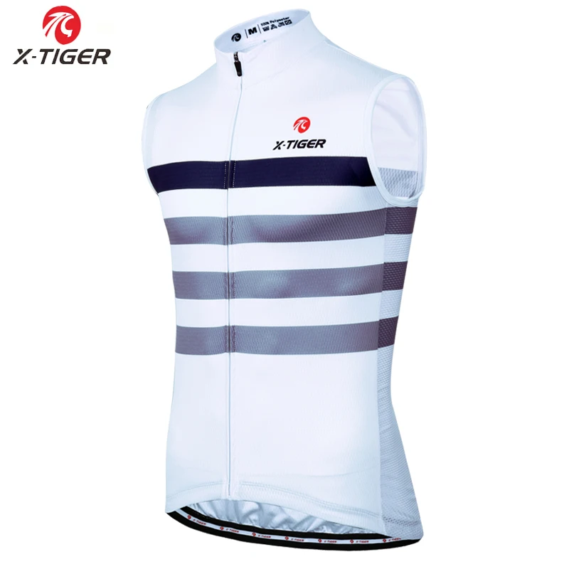 Cycling Jersey only X-Tiger Безрукавый велосипедный жилет летняя гоночная велосипедная одежда велосипед из полиэстера одежда Hombre костюм для велоспорта - Цвет: Cycling Jersey only
