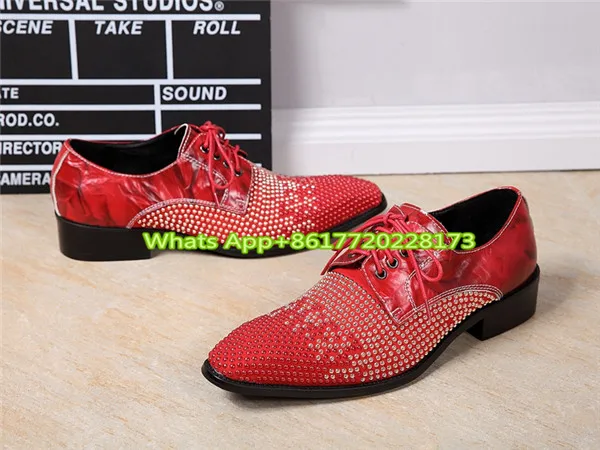 Pacthwork/красные свадебные мужские туфли Chaussure Homme кожаные на толстой мягкой подошве
