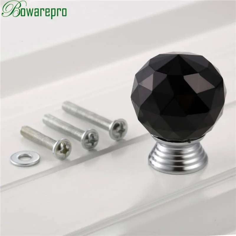 Ручка в виде шара из хрустального стекла bowarepro 30 мм|knobs pulls|handle doorknob pull handle |