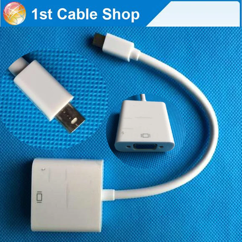 Мини дисплейный Порт Thunderbolt/Mini dp в VGA кабель конвертер адаптер для apple macbook pro air|mini to