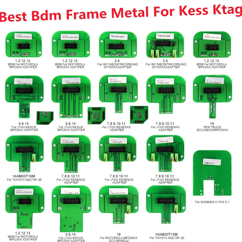 22pcs adapter full Светодиодный программатор рамы BDM для KESS для KTAG BDM100 с 4 ручками зонда 22 шт. адаптеры 22 шт. адаптеры bdm - Цвет: 22pcs adapter full