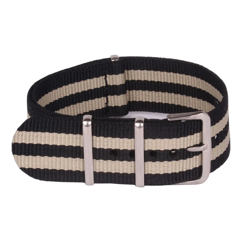 Новинка прочный военный армейский светло-желтый черный нейлоновый ремешок для