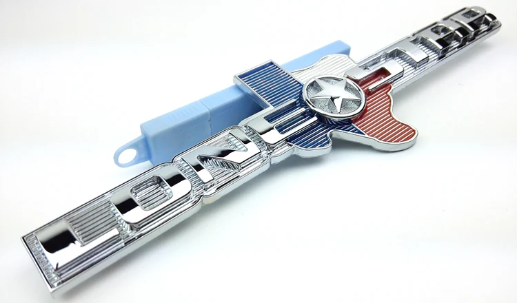 3D Хромированные Металлические автомобильные аксессуары эмблема одинокая звезда