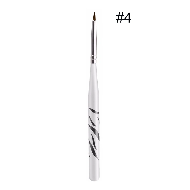 8 шт. дизайн ногтей ручка с кисточкой набор Профессиональная деревянная для