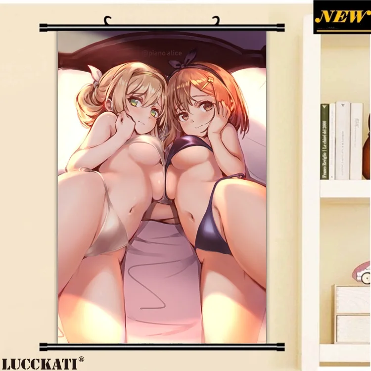 40X60 см ателье Ryza игровая серия Reisalin Stout Сексуальная лоли клитор мультфильм плакат с героями аниме картина прокрутки холст живопись - Цвет: V