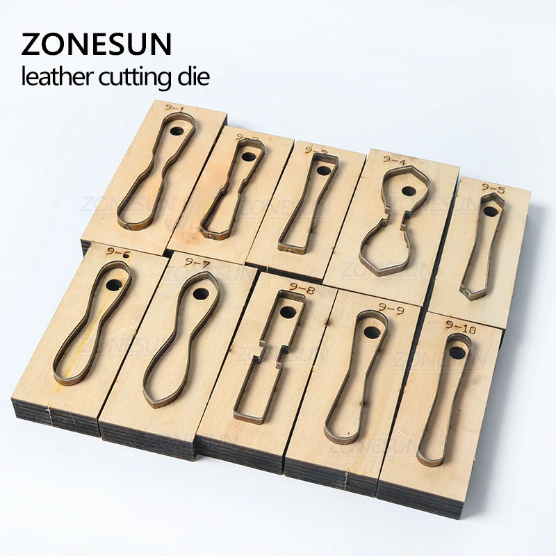 

ZONESUN Leather Handbag Accrssory Cutting Die Zipper Holder Leather Decoration Tool For Die Cutting Machine DIY Handicraft Cut