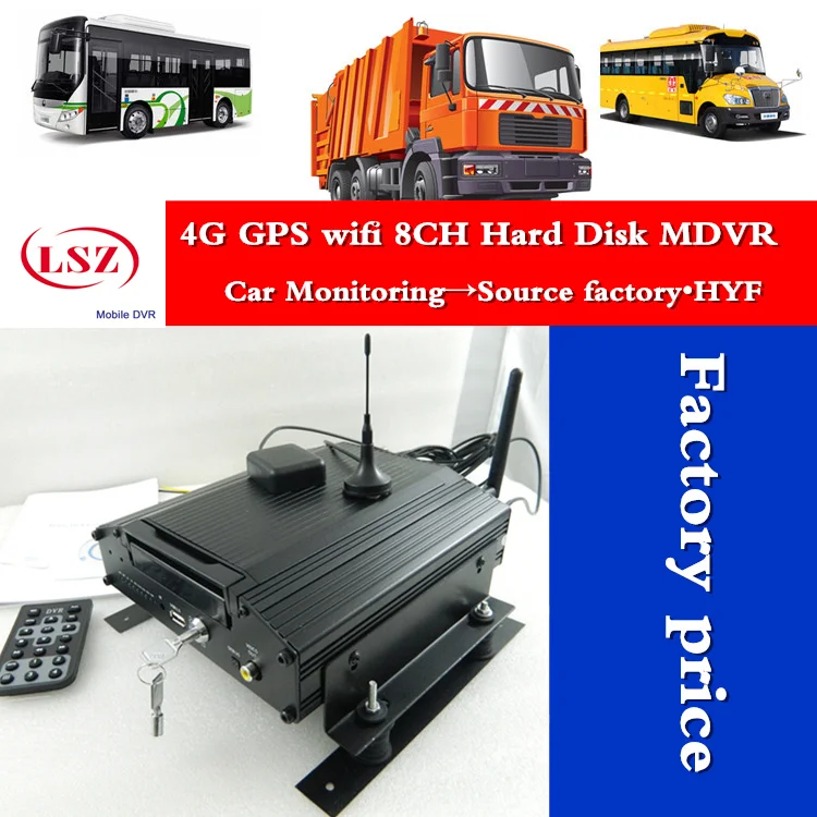 8 канальный 4G GPS WIFI MDVR Мобильный DVR заводской Автомобильный видеорегистратор для