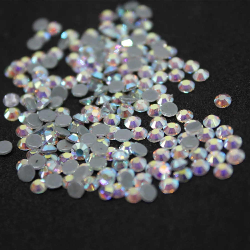 

Nail art decorations AAA High Quality Crystal AB Glass Crystals SS20-SS50 Hotfix Rhinestones For clothing Garment Accessorie