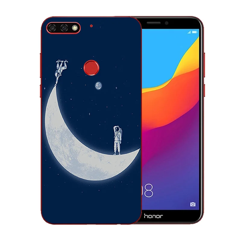 Чехлы для телефонов 5 7 дюйма Huawei Honor 7C прозрачный силиконовый мягкий чехол из ТПУ