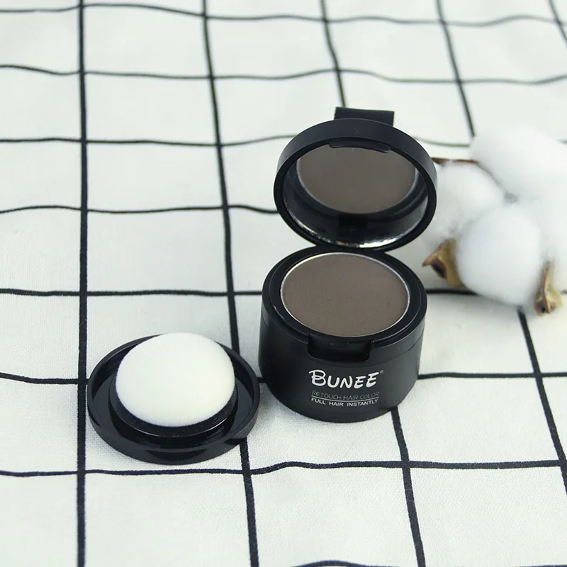 BUNEE Makeup Hair Line Shadow with Mirror Puff Fibers Eyebrow Powder Extract Easy to Wear Make Up neat symmetry hairline | Красота и