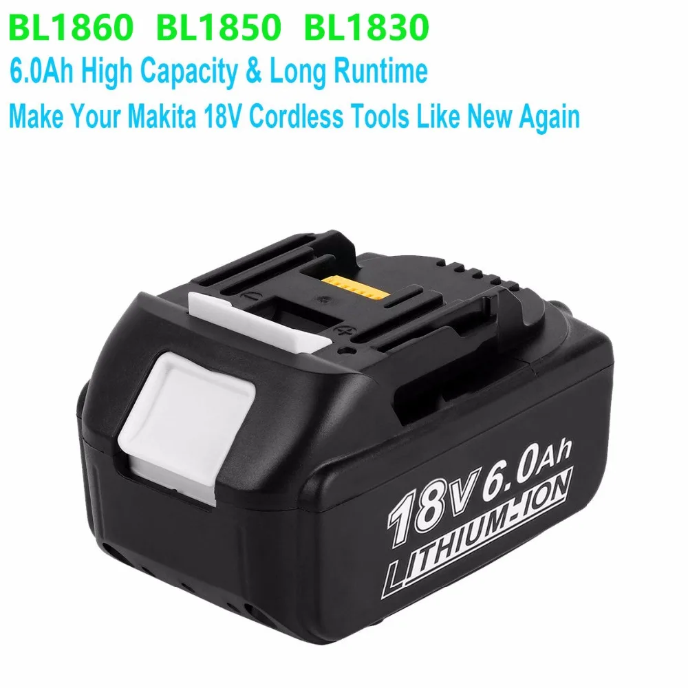 Горячая Продажа электроинструментов 18В аккумуляторная запасная батарея 6000mAh