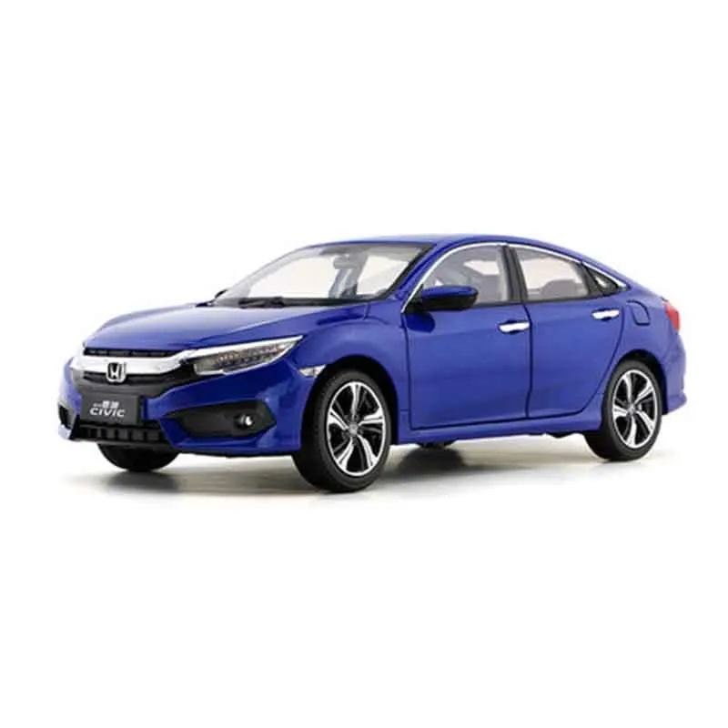 1:18 MK10 Civic литья под давлением модели седан Машинки Синий сплав металла коллекция